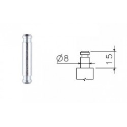 Čep hladký L  8x15  č.061  (kolečka EMI 8)